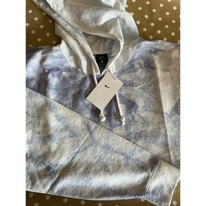 NWT Nike Dri-Fit Icon Clash Cloud Tie Dye Lavender Training Hoodie Womens Sz 1X